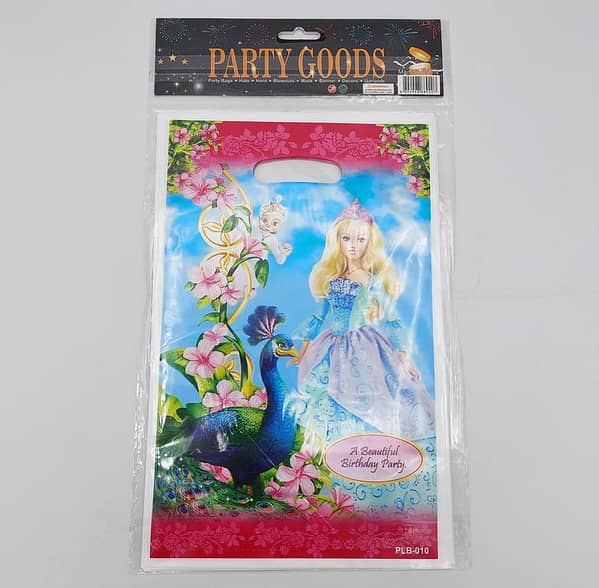 Pack of 10 Barbie Theme Goody Bags for Birthday Parties
