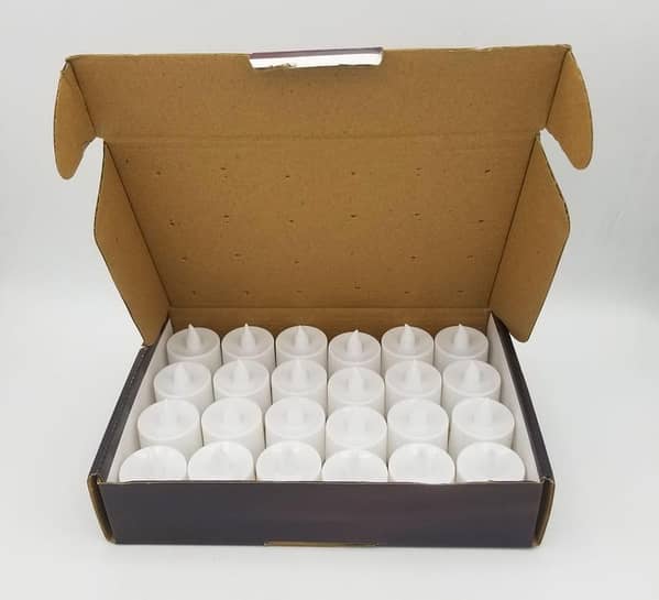 Pack of 24 Warm Color LED Candles for Home and Party Decoration