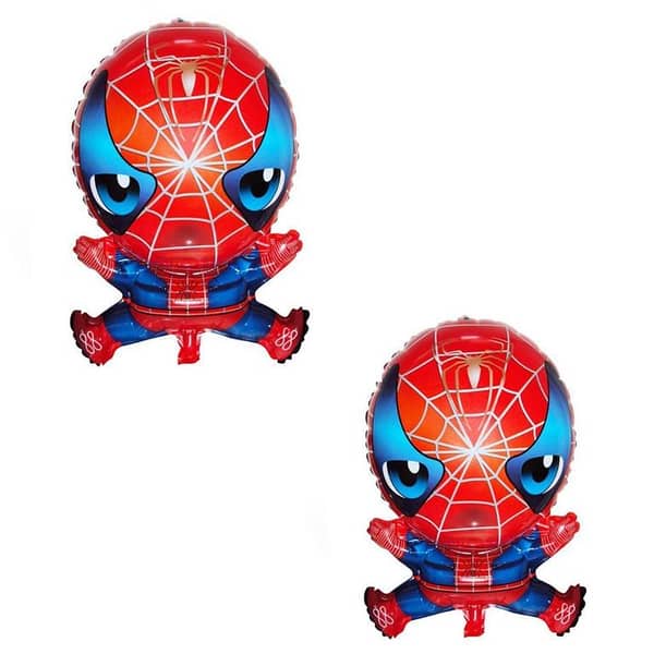 Pack of 2 Spiderman Foil Balloons - 22 Inch Spiderman Theme Balloons