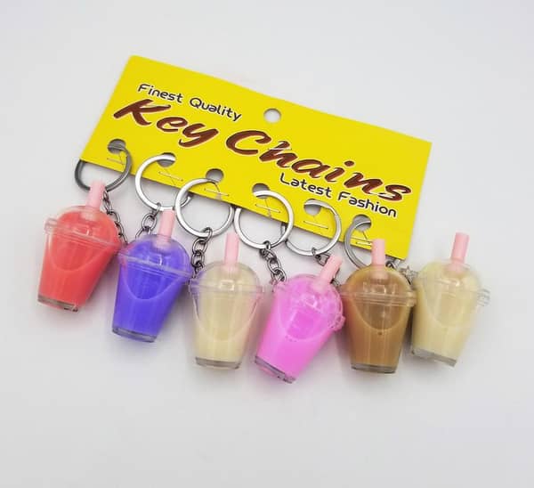 Pack of 6 Candy Theme Keychains for Party Favors