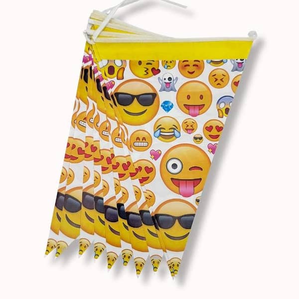 Emoji Flag Banner for Parties - Fun and Expressive Decorations from Shopping Gali