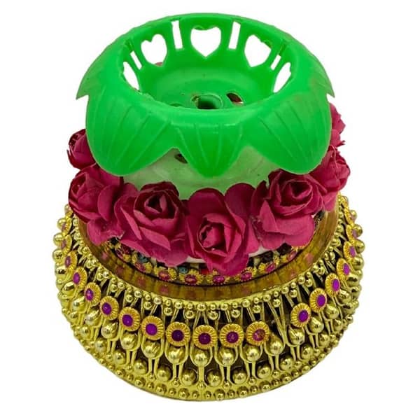 Multicolor Decorative Candle Holder - 3-Inch - Single Pack