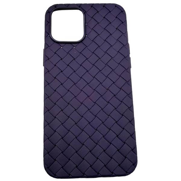 Woven Purple Back Cover for iPhone 12 Pro Max - Unisex - Single Pack