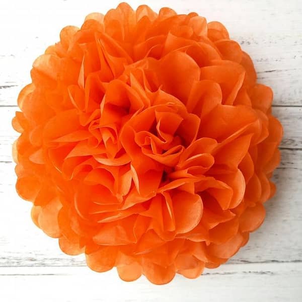 9.5 Inch Paper Flower Pom Pom for Party Decorations