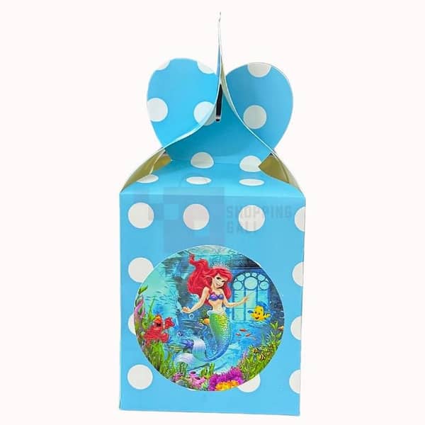 Mermaid Theme Goody Boxes - Set of 10 for Birthday Parties