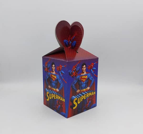 Pack of 10 Superman Theme Goody Boxes for Parties