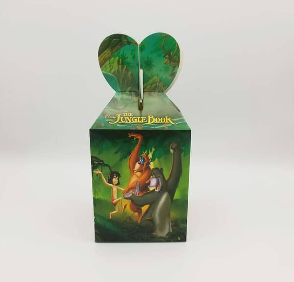 Pack of 10 Jungle Book Theme Goody Boxes - 5x4x8 Inch Favor Boxes