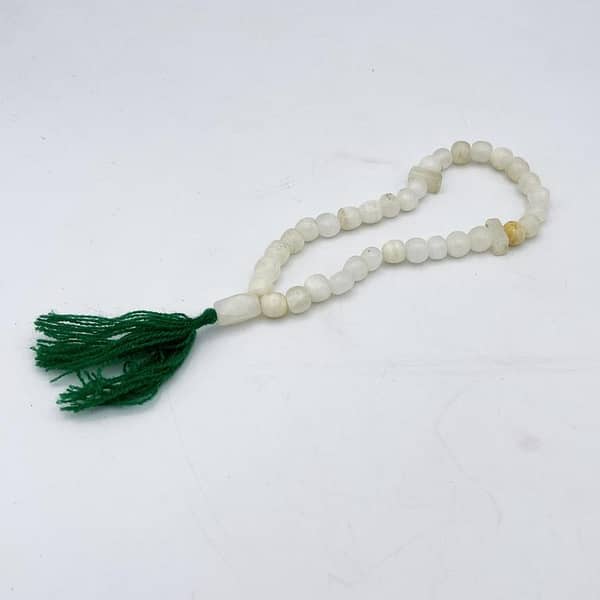 33-Bead Marble Stone Tasbih for Prayer and Meditation
