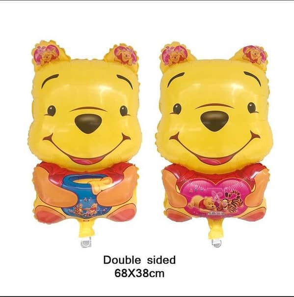 Winnie the Pooh Foil Balloons - Set of 2 - Themed Decorations for Parties