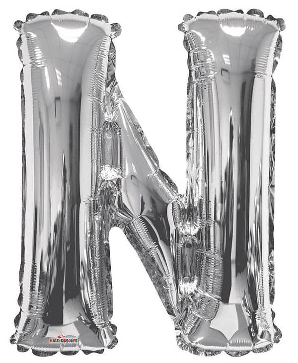 16 Inch Silver Foil Alphabet Balloon