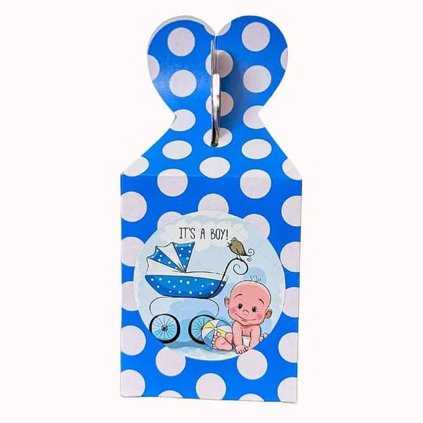 Pack of 10 Its A Boy Theme Gift Boxes for Baby Boy Birthday Party Decorations