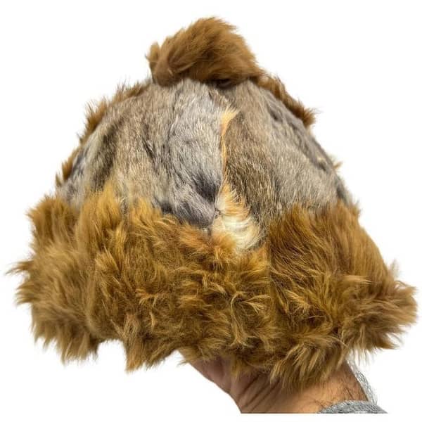 Brown Winter Fur Caps for Babies and Teens - Unisex