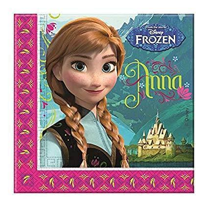 Frozen Themed Napkins - 20 Count Tissue Paper Featuring Elsa and Anna