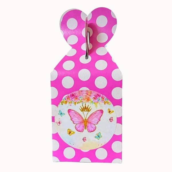 Pack of 10 Butterfly Theme Goody Boxes - Perfect for Gifts and Party Decorations