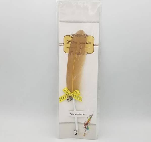 Golden Fur Nikkah Pen - Single Nikkah Pen in Gold and Silver