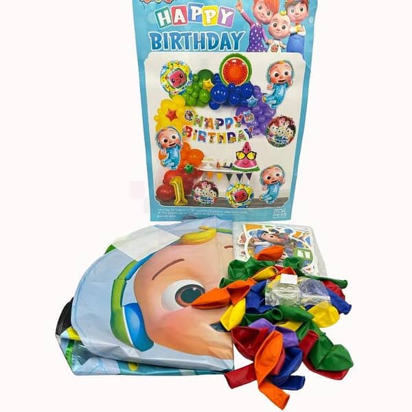 Cocomelon Balloon Set for Birthday Party Decorations - 51 Piece Cocomelon Theme Items
