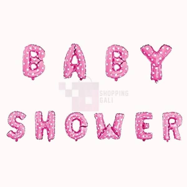 WELCOME BABY PINK FOIL BALLOON FOR SHOWER PARTY - 16 INCH DECORATION BALLOON