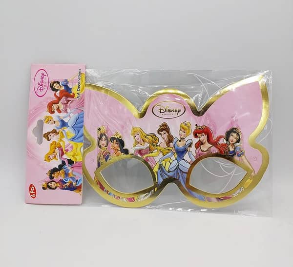 Pack of 6 Princess Theme Paper Masks for Parties