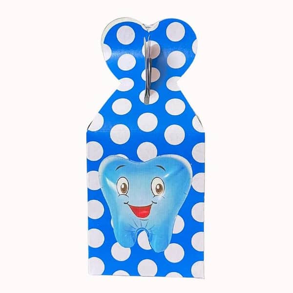 Pack of 10 Blue Goody Boxes for First Teeth Theme Parties - First Teeth Gift Box