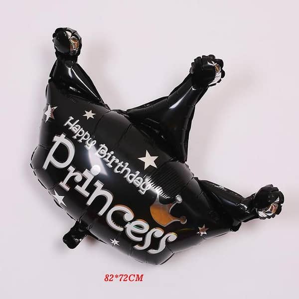 Princess Crown Foil Balloon for Happy Birthday - 28 Inch