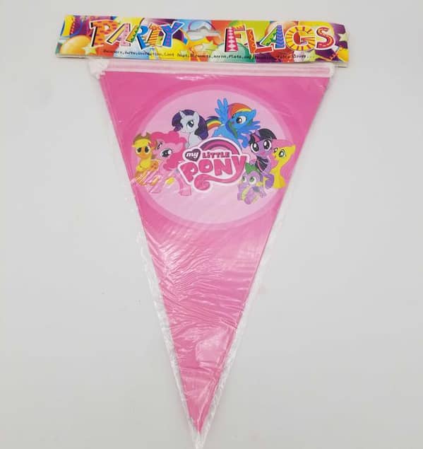 My Little Pony Party Banner with 10 Themed Flags, 70 Inches Long