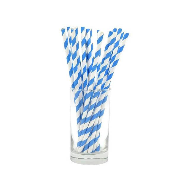 Pack of 25 Paper Straws for Party Decorations