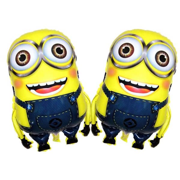 Pack of 2 Minions Theme Foil Balloons - 22 Inch Size