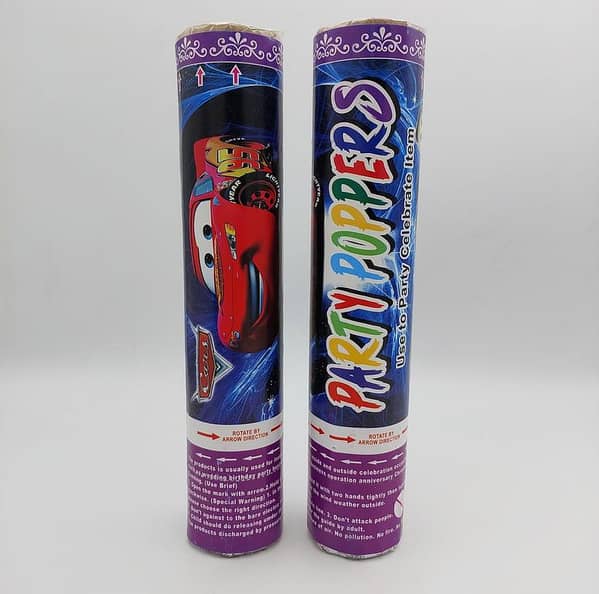 Pack of 2 Cars Theme Party Poppers - 20 cm Size