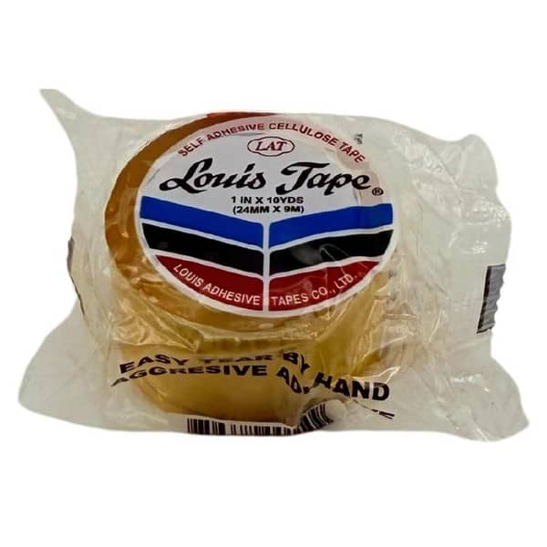 Louis 1 Inch Adhesive Tape - 10 Yards Long, Single Roll