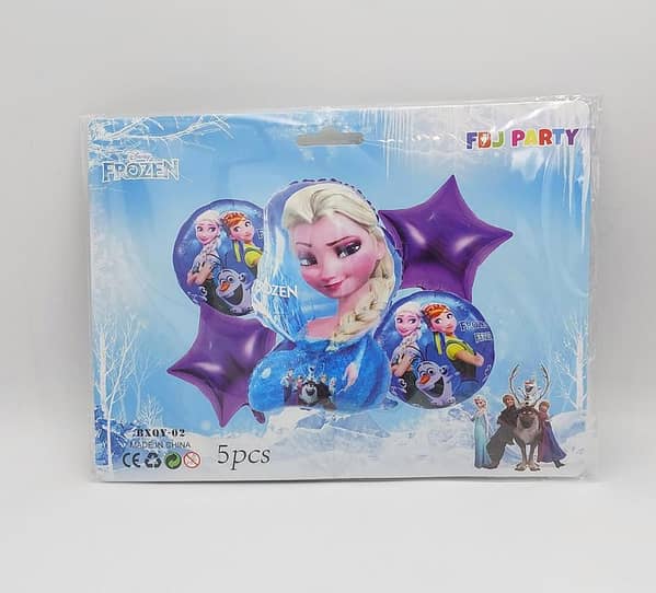 Frozen Foil Balloon Set - 5 Pack for Celebrations