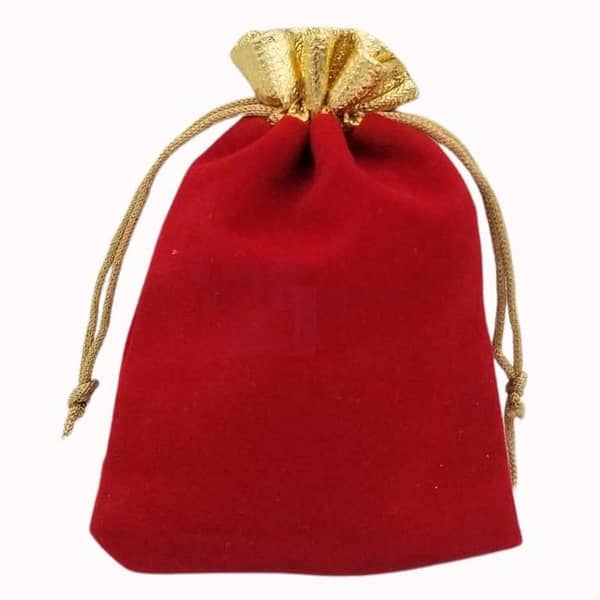 Bidh Pouch for Nikkah by Bidh Bag - 4" x 3" Red Pouches - Set of 50