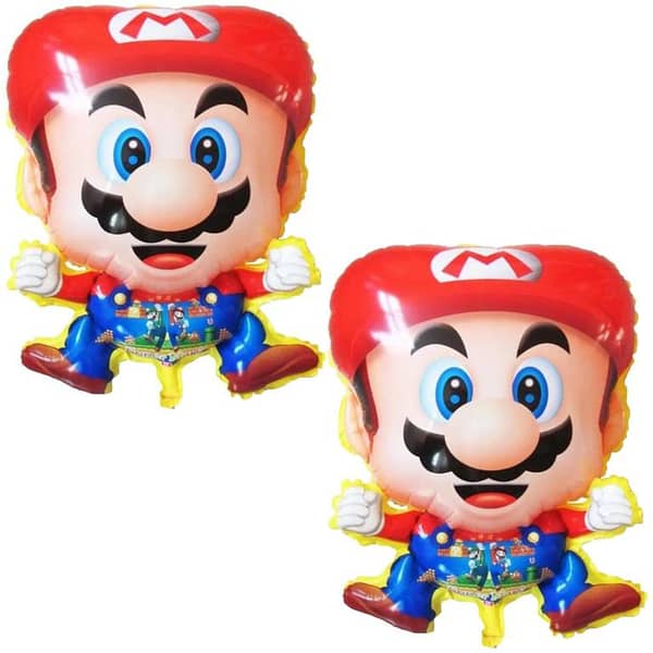 Super Mario Foil Balloon Set - 2 Pack of 22-Inch Balloons for Celebrations