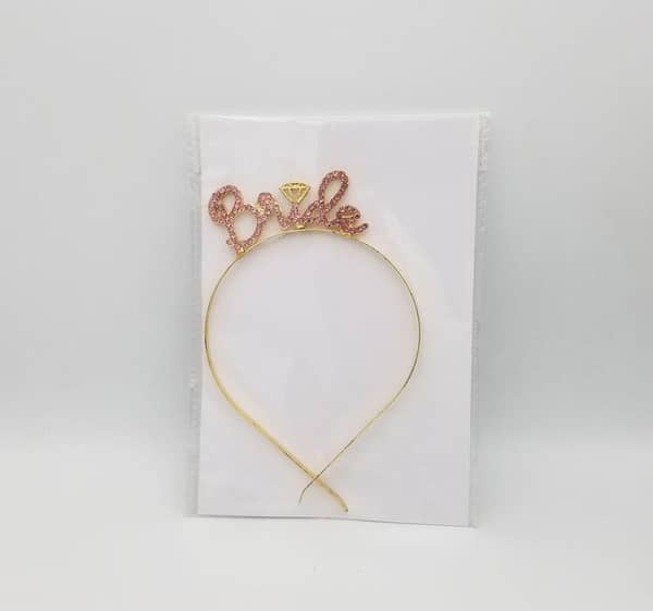Metal Hoop Crown Tiara Hair Band for Brides - Ideal for Bridal Showers and Wedding Celebrations