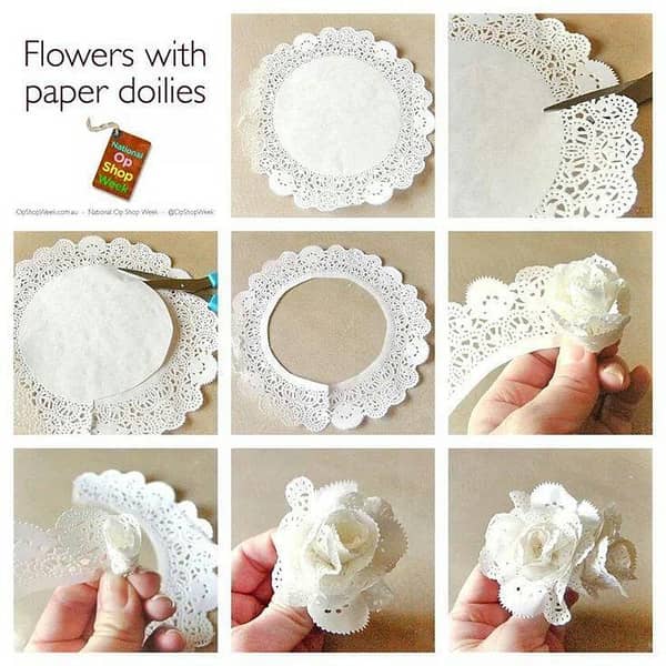 White Lace Paper Doilies for Crafts and Table Decoration - 11.4 cm (Pack of 25)
