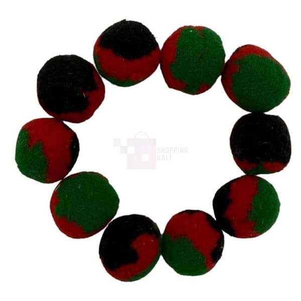 Pack of 10 Multicolor Fuzzy Pom-Poms - 1.5 Inch Craft Balls for DIY Projects