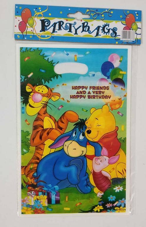 Winnie the Pooh Goody Bags - Set of 10 Bags for Birthday Parties