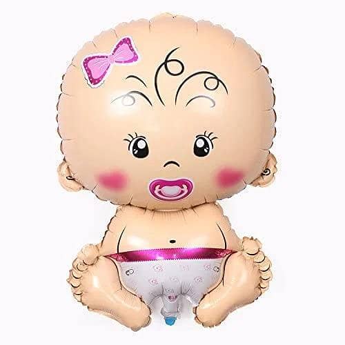 Mini 14-Inch Baby Girl Foil Balloon for Celebrations