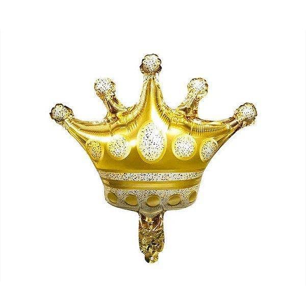 13-Inch Golden Theme Mini Crown Foil Balloon