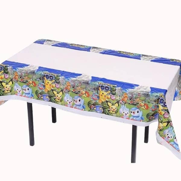 POKEMON GO Table Cover - Themed Plastic Cover for Parties