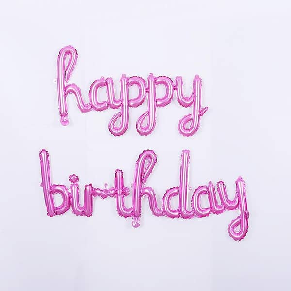HAPPY BIRTHDAY 13-LETTER FOIL BALLOON SET FOR PARTY DECORATION