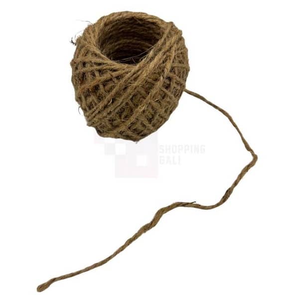 Khaki Jute Ribbon Roll - 25 Meters for Crafting and Decoration
