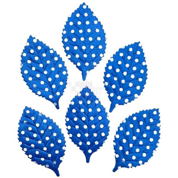 Artificial Fabric Leaves with Polka Dot Pattern - Unisex - 50 Pieces per Pack
