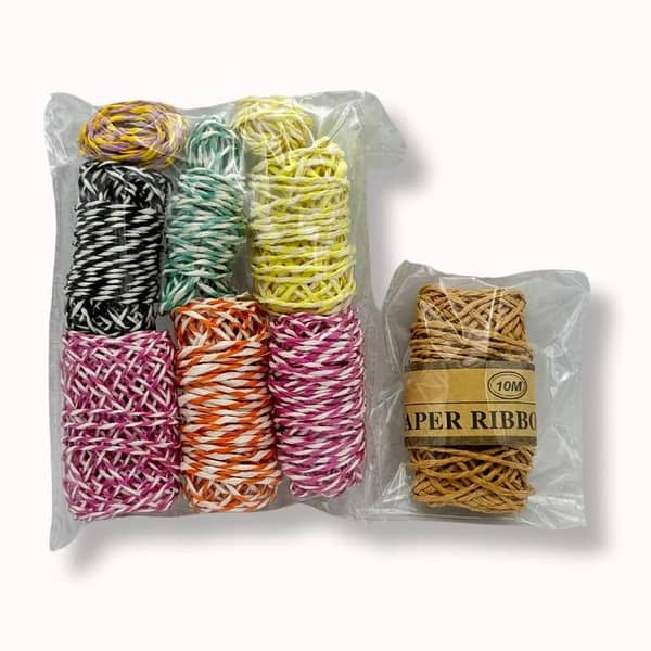 UNWRAP CREATIVITY 6-COLOR CREPE PAPER RIBBON SET WITH 7 RIBBONS