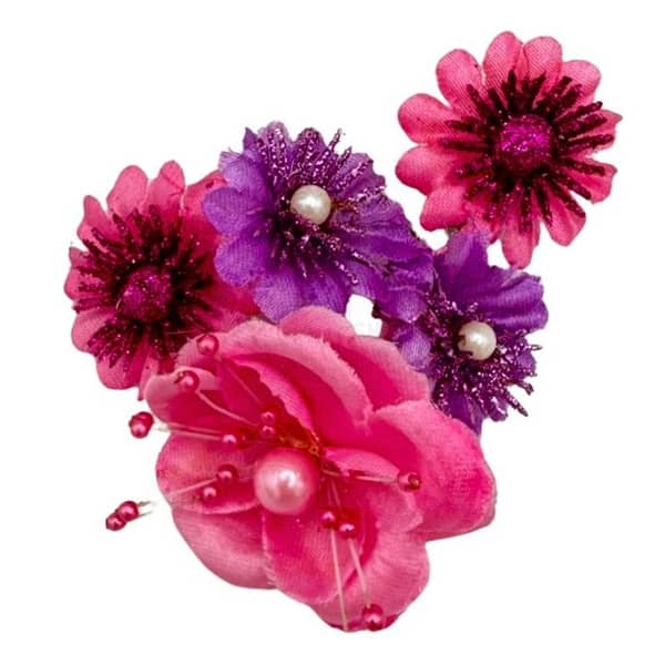 Dark Pink and Purple Flower Set for Gifts and Decorations