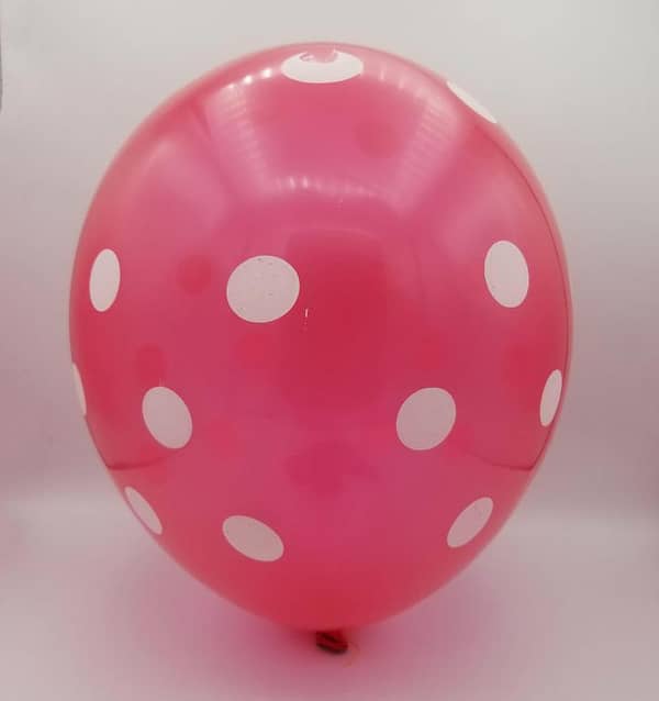Polka Dot Latex Balloons - 25 Pack for Party Decorations, 12 Inch Inflation Size