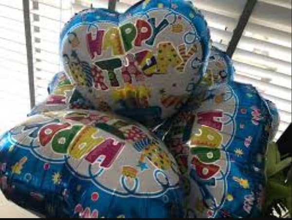 Heart Shape Foil Balloon for Happy Birthday - 18 Inch