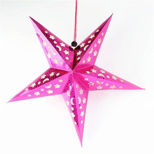 18-Inch Cardboard Stars for Room Decor - Decorative Star Accents in Various Colors