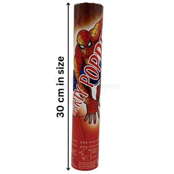 Spiderman Party Poppers - 30 cm Confetti Popper - Single Pack