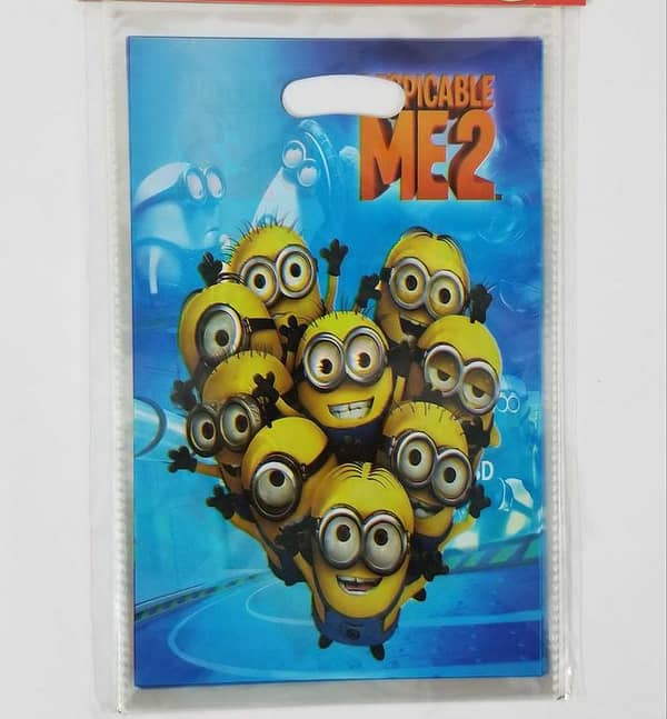 Pack of 10 Minions Theme Goody Bags for Party Favors