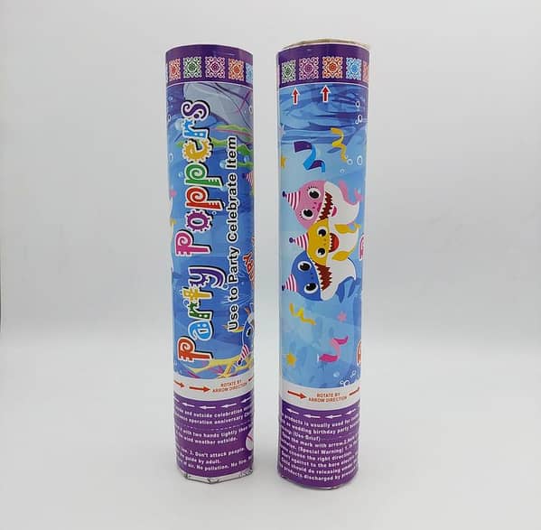 Pack of 2 Baby Shark Theme Party Poppers - Each 20 cm